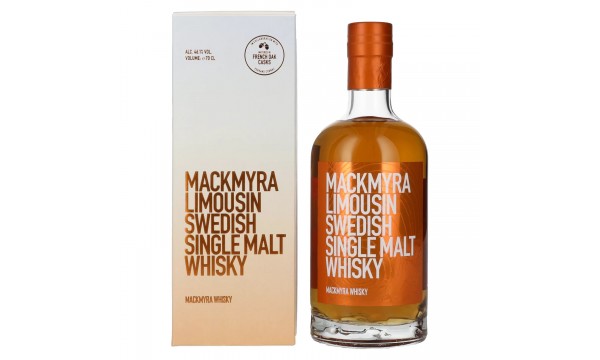 Mackmyra LIMOUSIN Swedish Single Malt Whisky 46,1% Vol. 0,7l dovanų dėžutėje