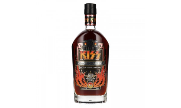 Kiss 14 Years Old Hotter than Hell Ultra Premium Rum 50th Anniversary Edition 45% Vol. 0,7l