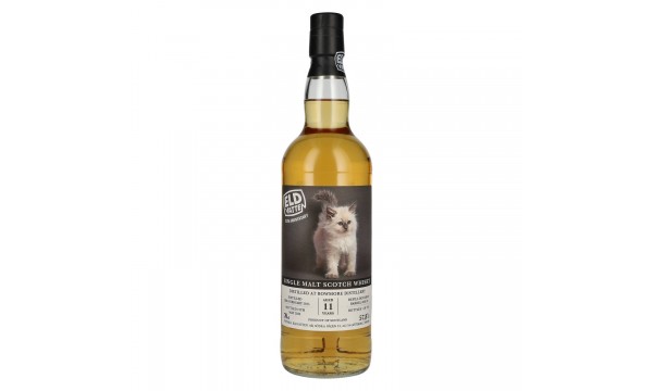 Eldvatten Svenska Bowmore 11 Years Old Single Malt Cat Label 2015 57,8% Vol. 0,7l