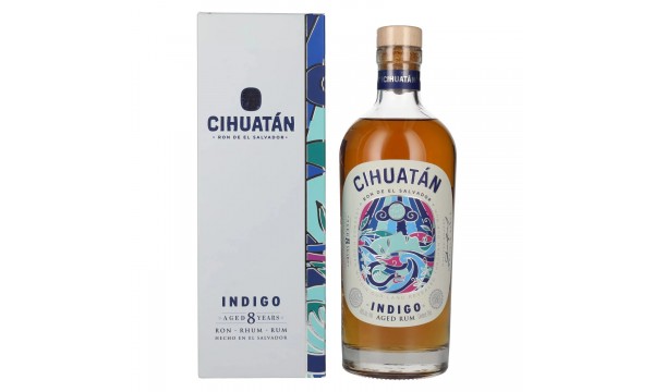Cihuatán 8 Years INDIGO Rum El Salvador 40% Vol. 0,7l dovanų dėžutėje Cihuatán 8 Years INDIGO Rum El Salvador 40% Vol. 0,7l dovanų dėžutėje