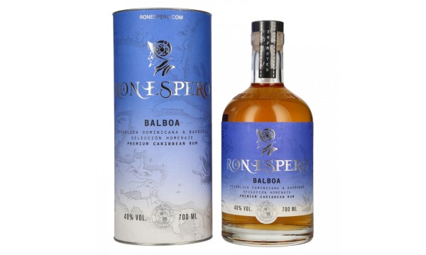 Ron Espero Balboa Selección Homenaje Premium Caribbean Rum 40% Vol. 0,7l dovanų dėžutėje