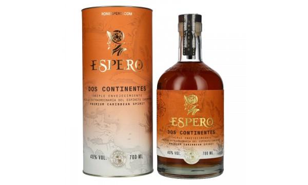 Ron Espero Dos Continentes Premium Caribbean Spirit 40% Vol. 0,7l dovanų dėžutėje