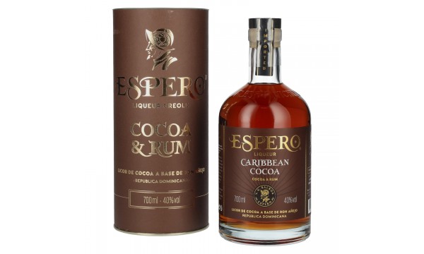 Ron Espero Caribbean Cocoa & Rum Liqueur 40% Vol. 0,7l dovanų dėžutėje Ron Espero Caribbean Cocoa & Rum Liqueur 40% Vol. 0,7l dovanų dėžutėje