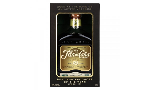Flor de Caña 18 Years Old Family Legacy 40% Vol. 0,7l dovanų dėžutėje Flor de Caña 18 Years Old Family Legacy 40% Vol. 0,7l dovanų dėžutėje