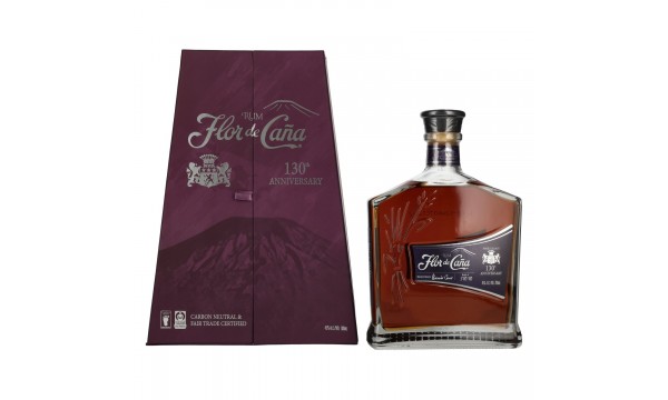 Flor de Caña 130th Anniversary Rum 45% Vol. 0,7l dovanų dėžutėje