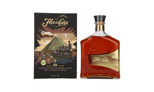 Flor de Caña 18 Years Old Family Estate 40% Vol. 0,7l dovanų dėžutėje