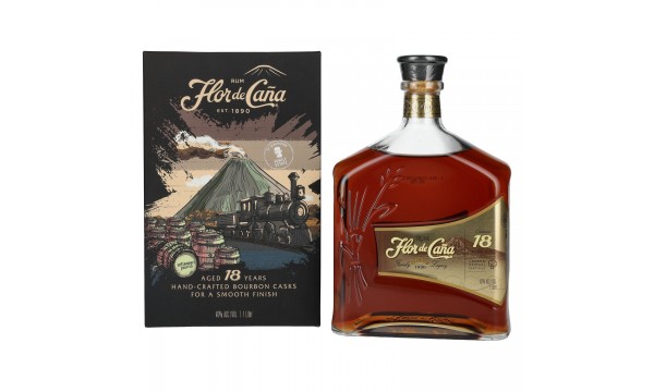 Flor de Caña Centenario 18 Years Old LEGACY EDITION I 40% Vol. 1l dovanų dėžutėje