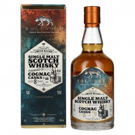 Wolfburn 8 Years Old COGNAC CASKS Single Malt Scotch Whisky Limited Release 46% Vol. 0,7l dovanų dėžutėje