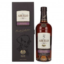 Ron Abuelo Añejo XV Años NAPOLEON Cognac Cask Finish 40% Vol. 0,7l dovanų dėžutėje
