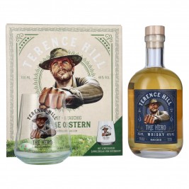 Terence Hill THE HERO Whisky Rauchig FROHE OSTERN Edition 49% Vol. 0,7l dovanų dėžutėje su limituoto leidimo taure