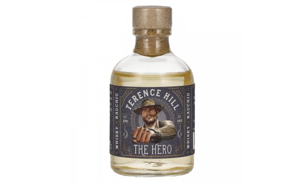 Terence Hill THE HERO Whisky Rauchig 49% Vol. 0,05l