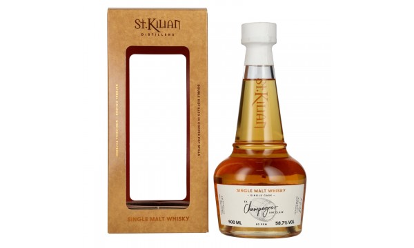 St. Kilian EX CHAMPAGNER VIN CLAIR Single Cask Malt Whisky 58,7% Vol. 0,7l dovanų dėžutėje