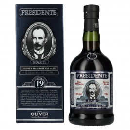 Presidente Marti 19 Sistema Solera 40% Vol. 0,7l dovanų dėžutėje