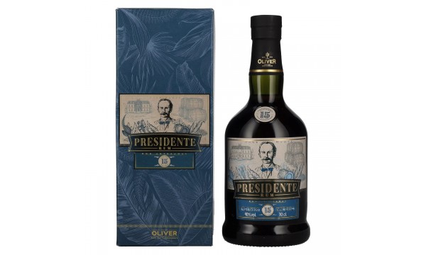 Presidente 15 Sistema Solera Rum 40% Vol. 0,7l dovanų dėžutėje