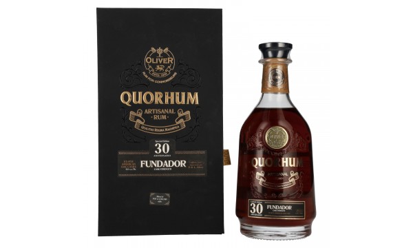 Ron Quorhum 30 Aniversario FUNDADOR Cask Strength Limited Edition 54,3% Vol. 0,7l dovanų dėžutėje