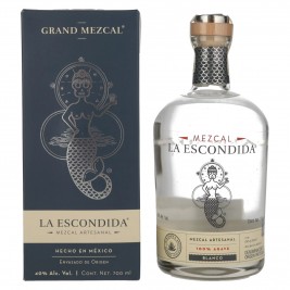 La Escondida Mezcal Artesanal Blanco 40% Vol. 0,7l dovanų dėžutėje