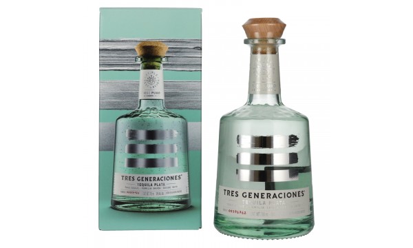 Tres Generaciones Tequila Plata 100% Puro De Agave Azul 38% Vol. 0,7l dovanų dėžutėje