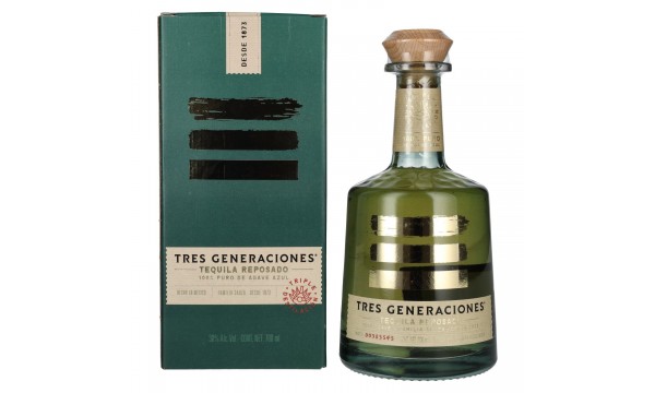 Tres Generaciones Tequila Reposado 100% Agave 38% Vol. 0,7l dovanų dėžutėje