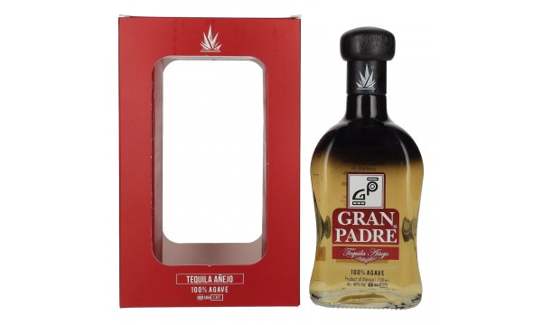 Gran Padre Tequila Añejo 100% Agave 40% Vol. 0,7l dovanų dėžutėje
