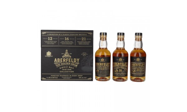 Aberfeldy The Golden Dram Single Malt Tasting Collection 40% Vol. 3x0,2l dovanų dėžutėje