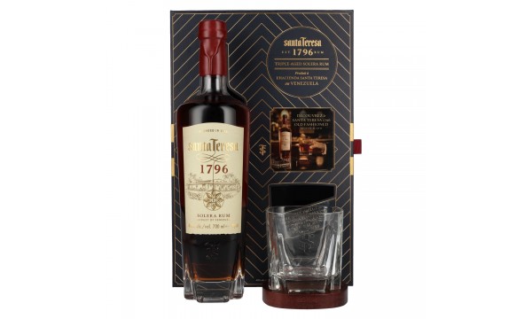 Santa Teresa 1796 Solera Rum 40% Vol. 0,7l dovanų dėžutėje su stiklu