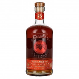 Bacardi 8 Años RESERVA OCHO Sevillian Orange Cask Finish Rum 45% Vol. 0,7l
