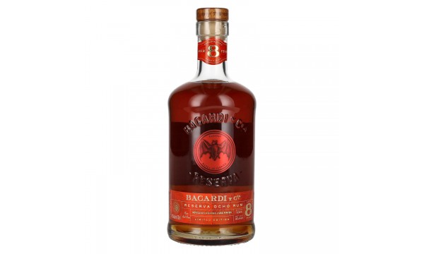 Bacardi 8 Años RESERVA OCHO Sevillian Orange Cask Finish Rum 45% Vol. 0,7l