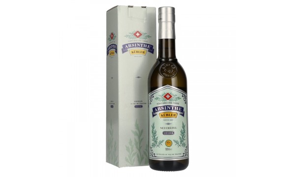 Kübler Absinthe 53% Vol. 0,5l dovanų dėžutėje