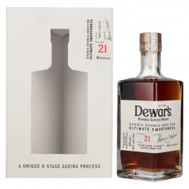 Dewar's 21 Years Old Double Double Aged Blended Scotch Whisky 46% Vol. 0,5l dovanų dėžutėje