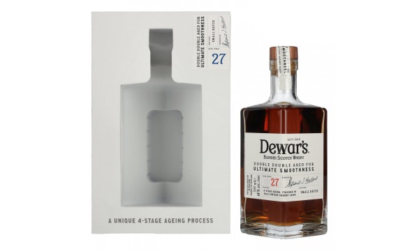 Dewar's 27 Years Old Double Double Aged Blended Scotch Whisky 46% Vol. 0,5l dovanų dėžutėje