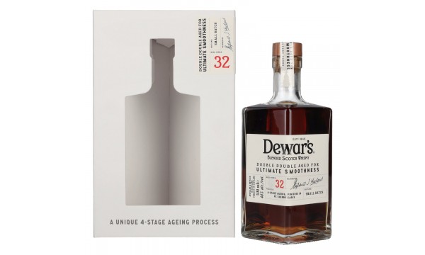 Dewar's 32 Years Old Double Double Aged Blended Scotch Whisky 46% Vol. 0,5l dovanų dėžutėje