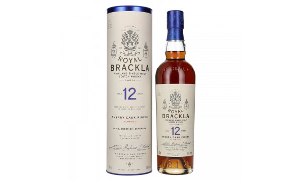 Royal Brackla 12 Years Old Oloroso Sherry Cask Finish 46% Vol. 0,7l dovanų dėžutėje