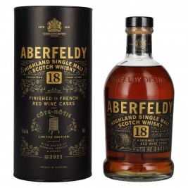 Aberfeldy 18 Years Old Red Wine Casks CÔTE RÔTIE 43% Vol. 0,7l dovanų dėžutėje