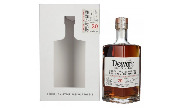 Dewar's 20 Years Old Double Double Aged Blended Scotch Whisky 46% Vol. 0,5l dovanų dėžutėje