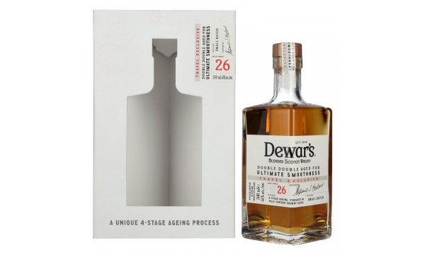 Dewar's 26 Years Old Double Double Aged Blended Scotch Whisky 46% Vol. 0,5l dovanų dėžutėje