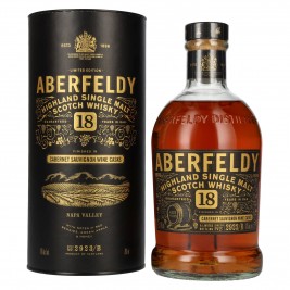 Aberfeldy 18 Years Old Cabernet Sauvignon Wine Casks NAPA VALLEY 43% Vol. 0,7l dovanų dėžutėje