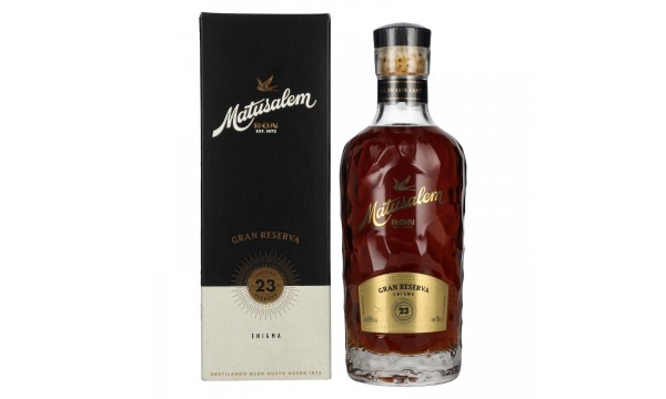 Ron Matusalem 23 Solera Gran Reserva ENIGMA Rum 40% Vol. 0,7l dovanų dėžutėje Ron Matusalem 23 Solera Gran Reserva ENIGMA Rum 40% Vol. 0,7l dovanų dėžutėje