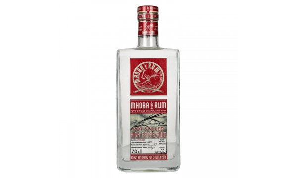 Mhoba Rum Pot Stilled HIGH ESTER Rum 65,2% Vol. 0,7l