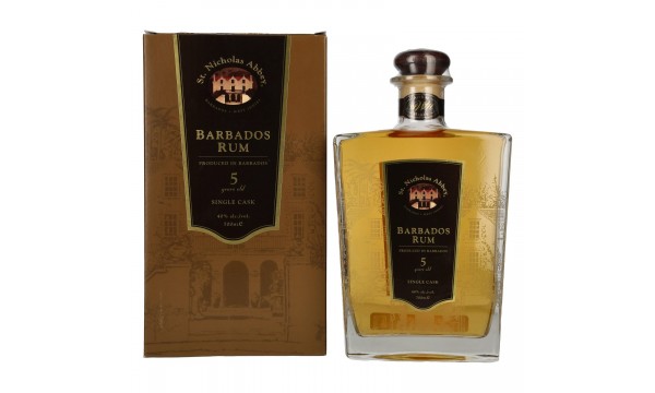 St. Nicholas Abbey Barbados Rum 5 Years Old Single Cask 40% Vol. 0,7l dovanų dėžutėje