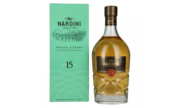 Nardini Grappa Riserva 15 ANNI 45% Vol. 0,7l dovanų dėžutėje