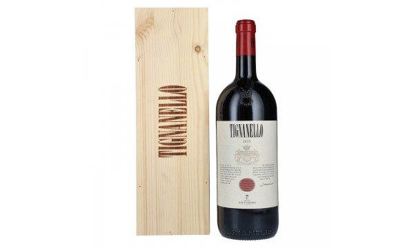 Marchesi Antinori Tignanello IGT 2023 14,5% Vol. 1,5l medinėje dėžutėje, sausas Marchesi Antinori Tignanello IGT 2023 14,5% Vol. 1,5l medinėje dėžutėje, sausas
