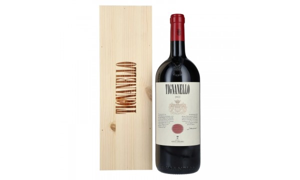 Marchesi Antinori Tignanello IGT 2022 14% Vol. 1,5l medinėje dėžėje, sausas Marchesi Antinori Tignanello IGT 2022 14% Vol. 1,5l medinėje dėžėje, sausas