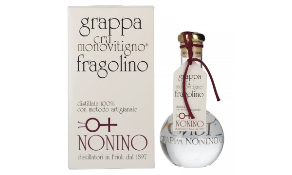 Nonino Grappa Cru Monovitigno Fragolino 45% Vol. 0,5l dovanų dėžutėje