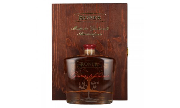 Roner Grappa Gewürztraminer Riserva 40% Vol. 0,7l medinėje dėžėje