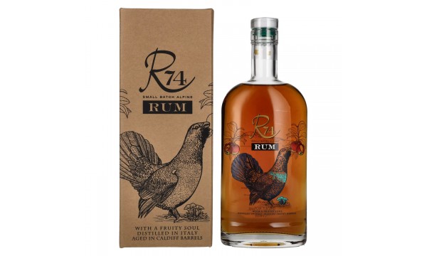 R74 Small Batch Alpine Rum 40% Vol. 0,7l dovanų dėžutėje