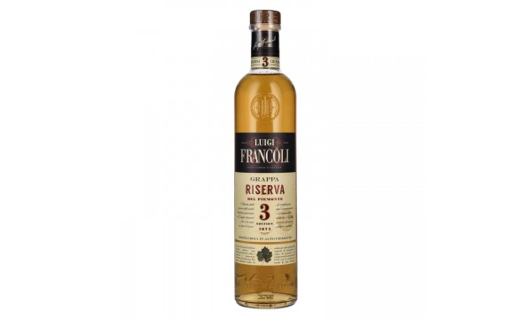 Luigi Francoli 3 Anni RISERVA Grappa del Piemonte 41,5% Vol. 0,7l Luigi Francoli 3 Anni RISERVA Grappa del Piemonte 41,5% Vol. 0,7l
