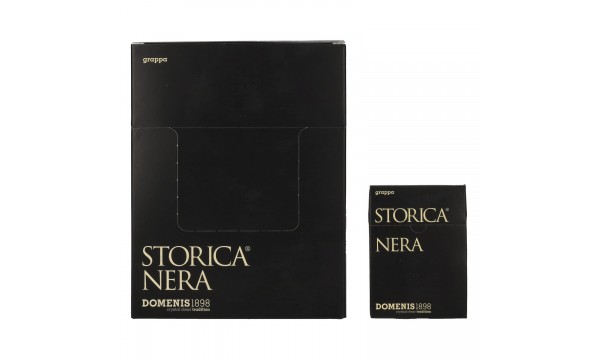 Domenis 1898 STORICA NERA Grappa 50% Vol. 10x10x0,005l dovanų dėžutėje