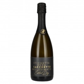 Sacchetto Spumante Etichetta Nera Extra Dry Millesimato 2025 11% Vol. 0,75l, pusiau sausas