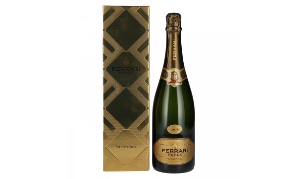 Ferrari PERLÉ Brut 2018 12,5% Vol. 0,75l dovanų dėžutėje, briutas