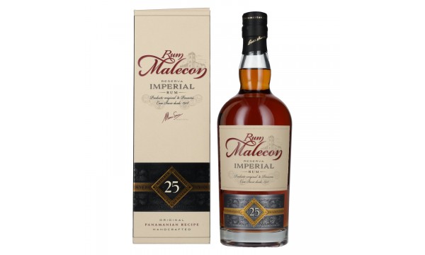 Rum Malecon 25 Reserva Imperial Rum 40% Vol. 0,7l dovanų dėžutėje